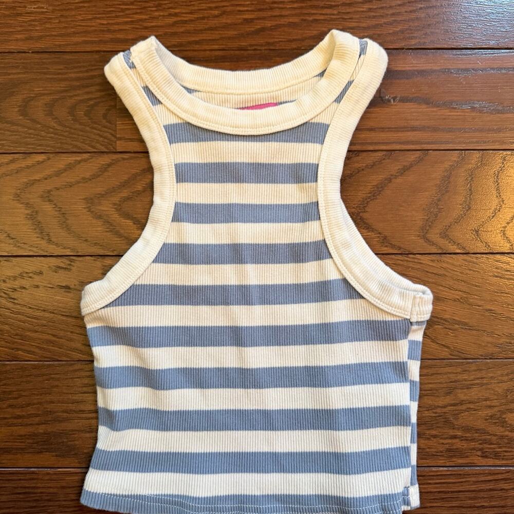 Edikted Women’s Blue & White Striped Tank Size XS